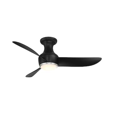 Corona 3-Blade Smart FlushMount Ceiling Fan 44in 3000K LED & Remote - N/A