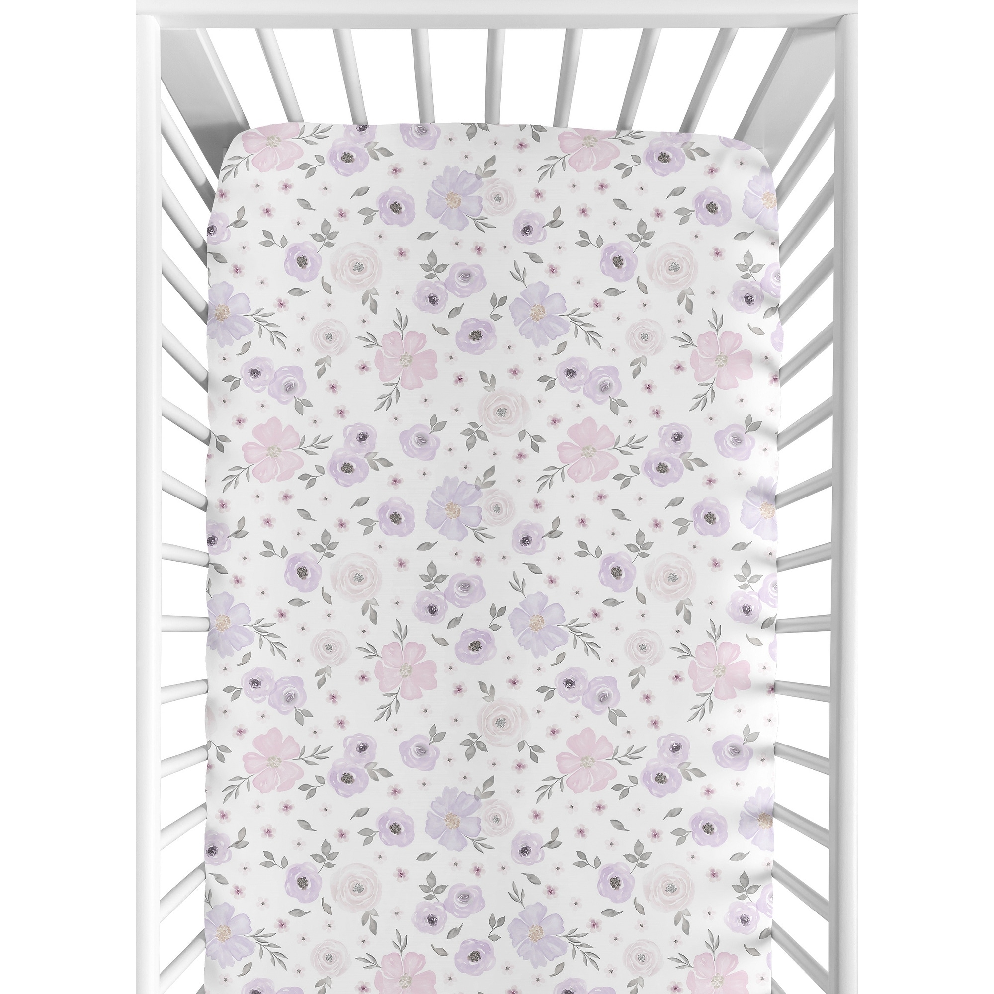 Purple crib sheets deals