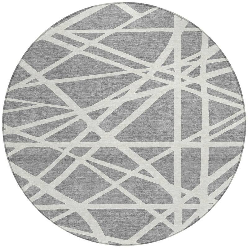 HomeRoots Geometric Transitional Rectangle Outdoor Rug