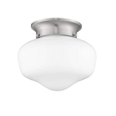 Flushmount 1 Light Farmhouse 7"High Ceiling light in Satin Nickel