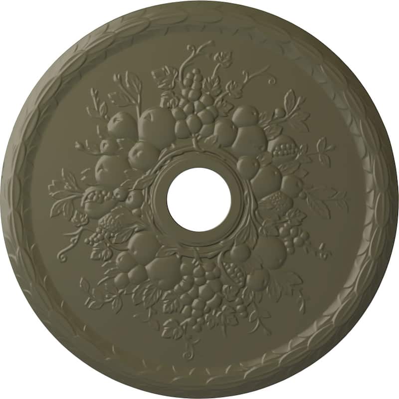 22 5/8"OD x 3 5/8"ID x 5/8"P Grape Ceiling Medallion