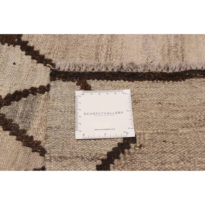 Sivas Khaki Kilim 6'10" x 9'7" - 6'10 x 9'7