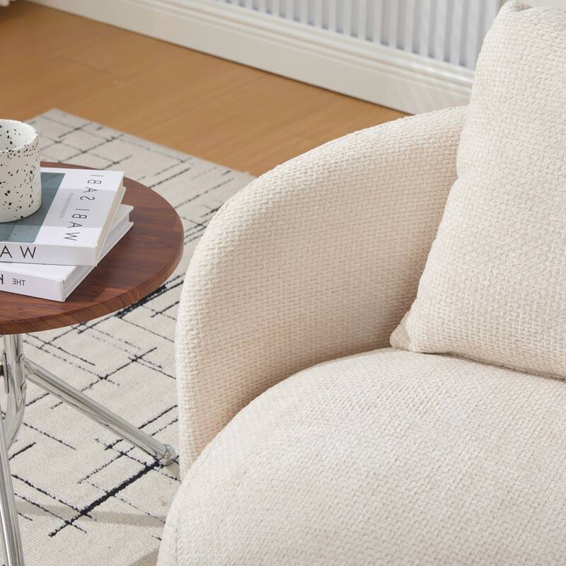 30"W Modern Upholstered Armchair,Accent Chair with a Pillow