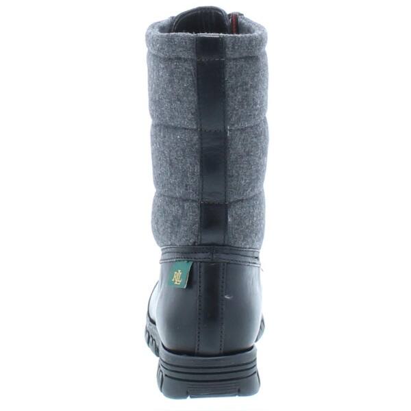 Shop Lauren Ralph Lauren Womens Quinlyn Winter Boots Leather