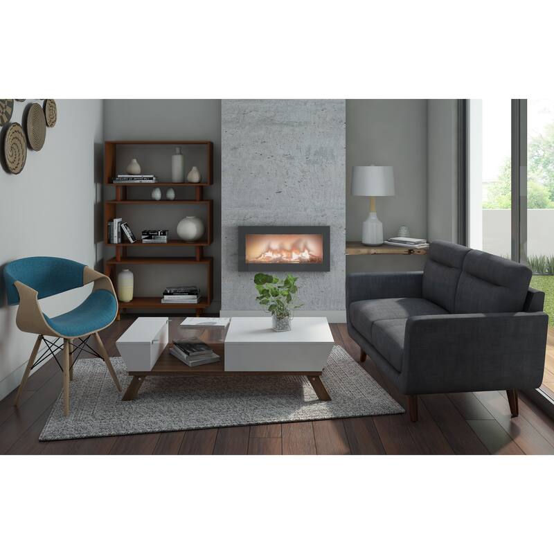 Carson Carrington Contemporary Teal Velvet Accent Chair