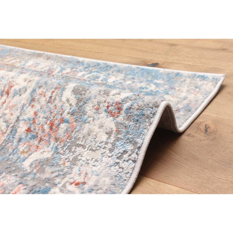 ECARPETGALLERY Machine Made Leila Ivory Area Rug