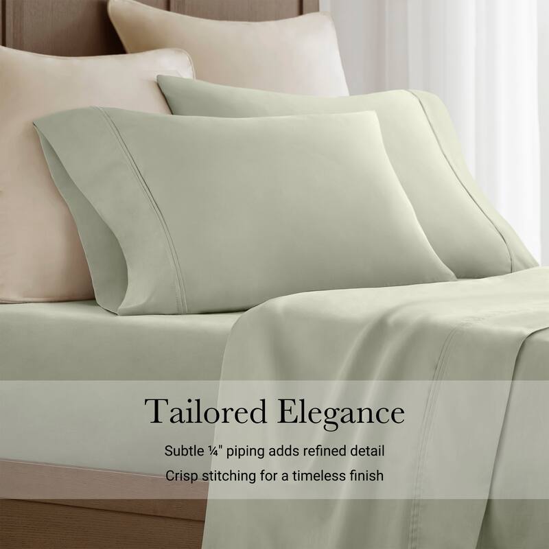 Harbor House 100% Egyptian Cotton Sateen Pillowcase Set