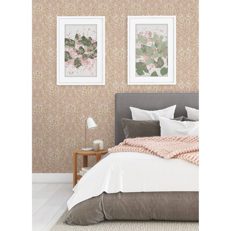 NuWallpaper Blush Enchanted Peel & Stick Wallpaper
