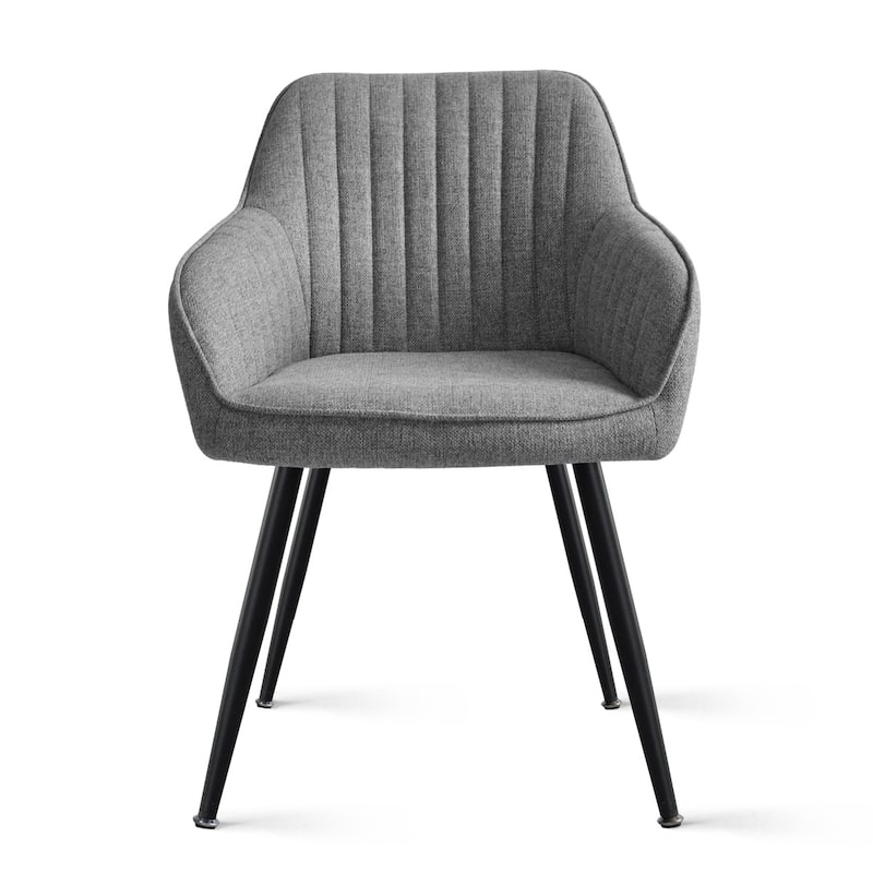 Upholstered Dining Chair with Arms (Set of 2)