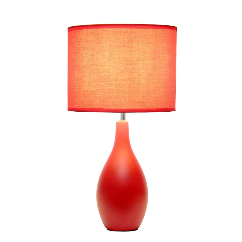 18.11" Standard Dewdrop TableLamp with Matching Fabric Shade