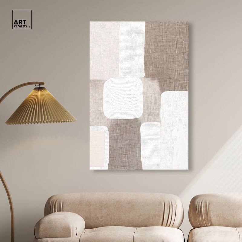 Stucco Squares I Canvas by Art Remedy, Gallery Wrapped