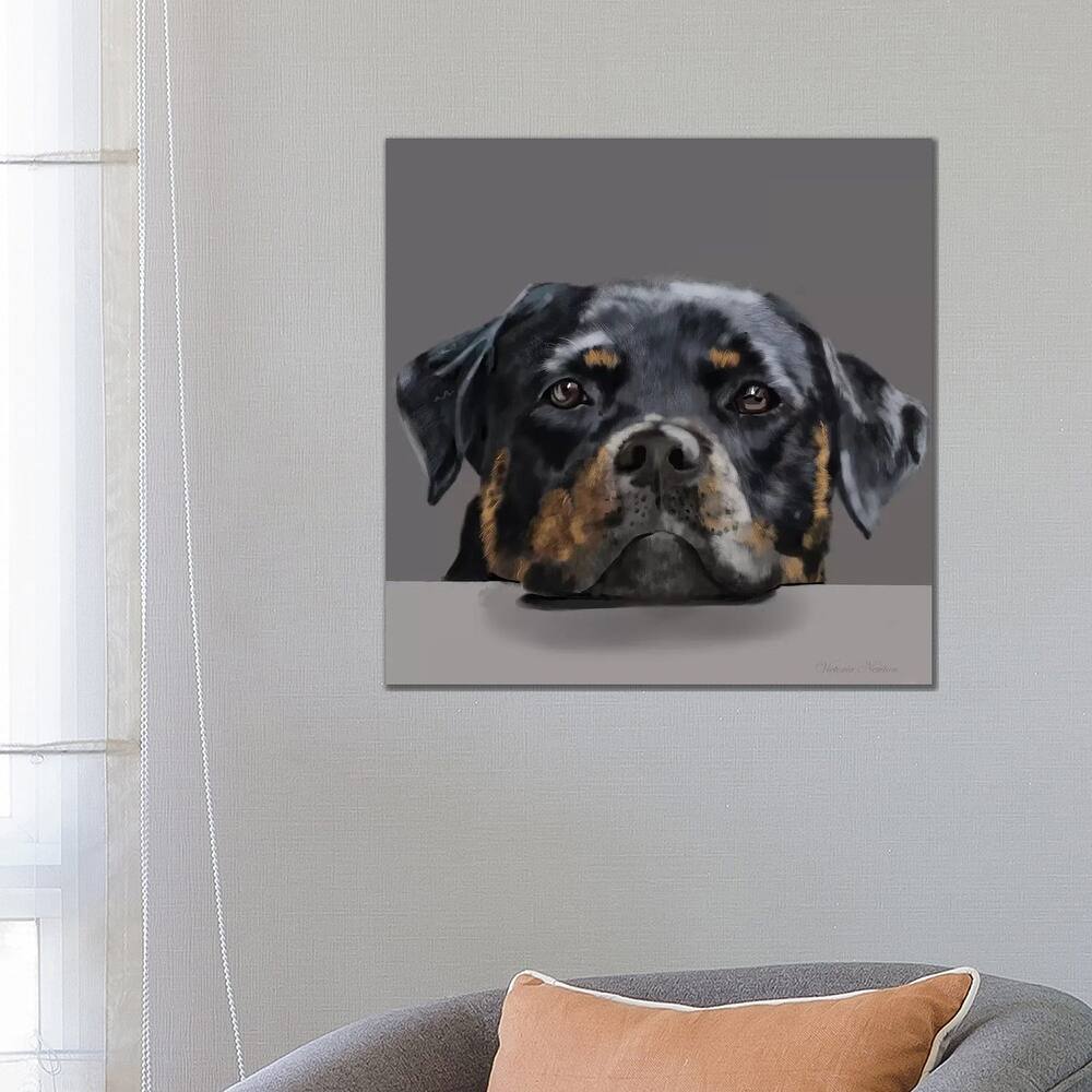 iCanvas "Rotweiller" by Vicki Newton Canvas Print