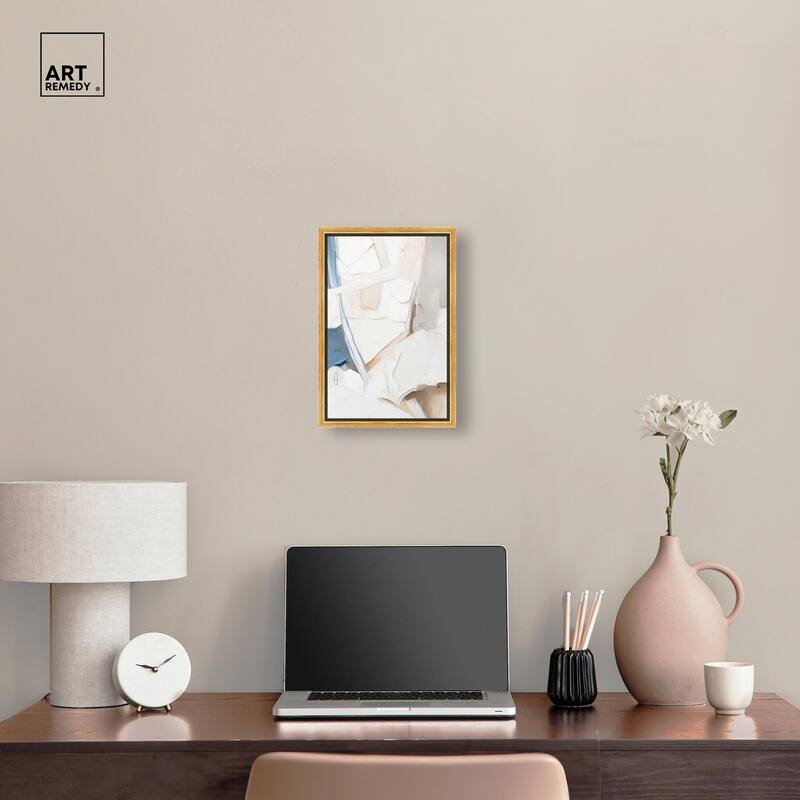 Bone and Beige I Canvas by Art Remedy