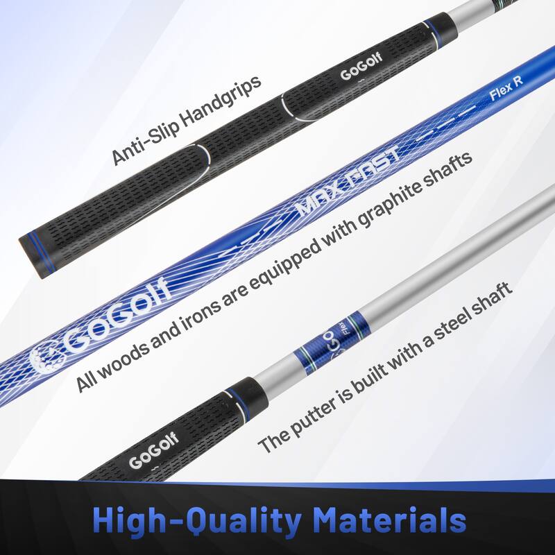 Gymax 12PCS Men's Complete Golf Club Set Right Hand w/Putter Golf