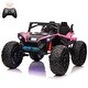 preview thumbnail 12 of 21, 24V 10Ah 2 Seaters Ride on UTV with Remote Control Rose