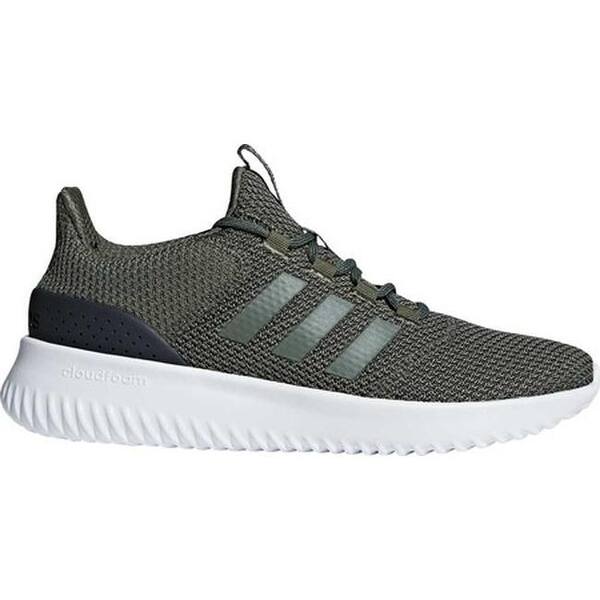 Shop Adidas Men S Neo Cloudfoam Ultimate Running Shoe Base Green