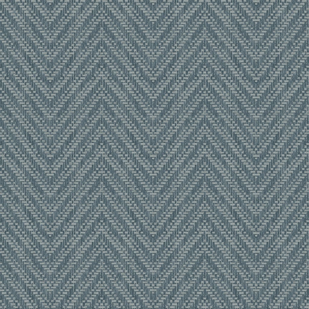 A-Street Prints Glynn Teal Chevron Wallpaper