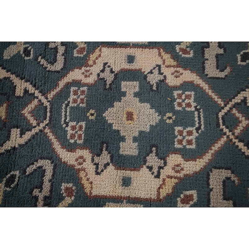 Transitional Oushak Oriental Runner Rug Handmade Wool Carpet - 2'6"x 9'11"