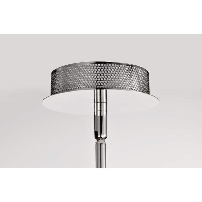 Edmond 14 Inch LED Pendant Polished Nickel with Clear Glass - Polished Nickel