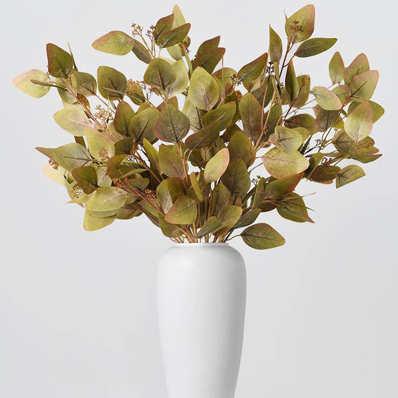 Yellow-Green Artificial Eucalyptus Branch (1 Stem)