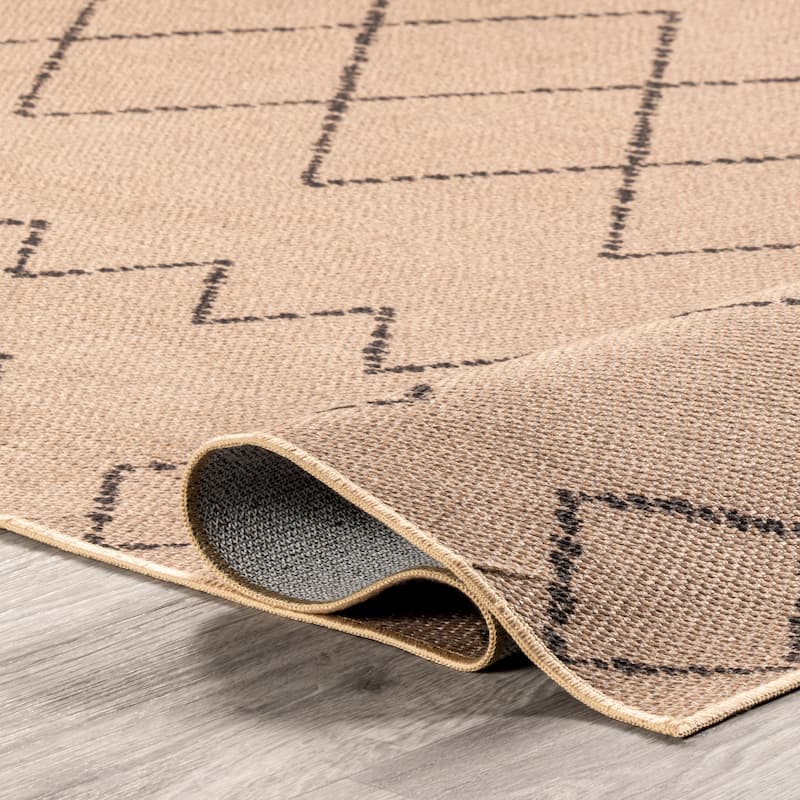 Nuloom Geometric SuperiorWash Easy-Jute Machine Washable Area Rug