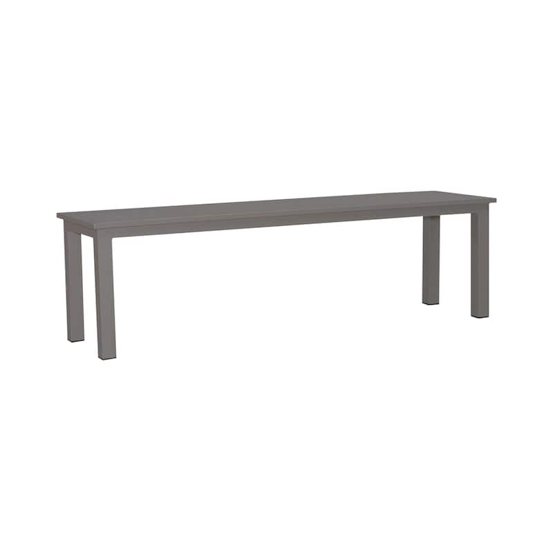 Plantation Key Granite Outdoor Dining Bench - Grey