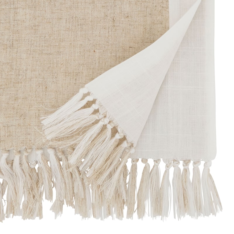 Two-Tone Design Long Table Runner