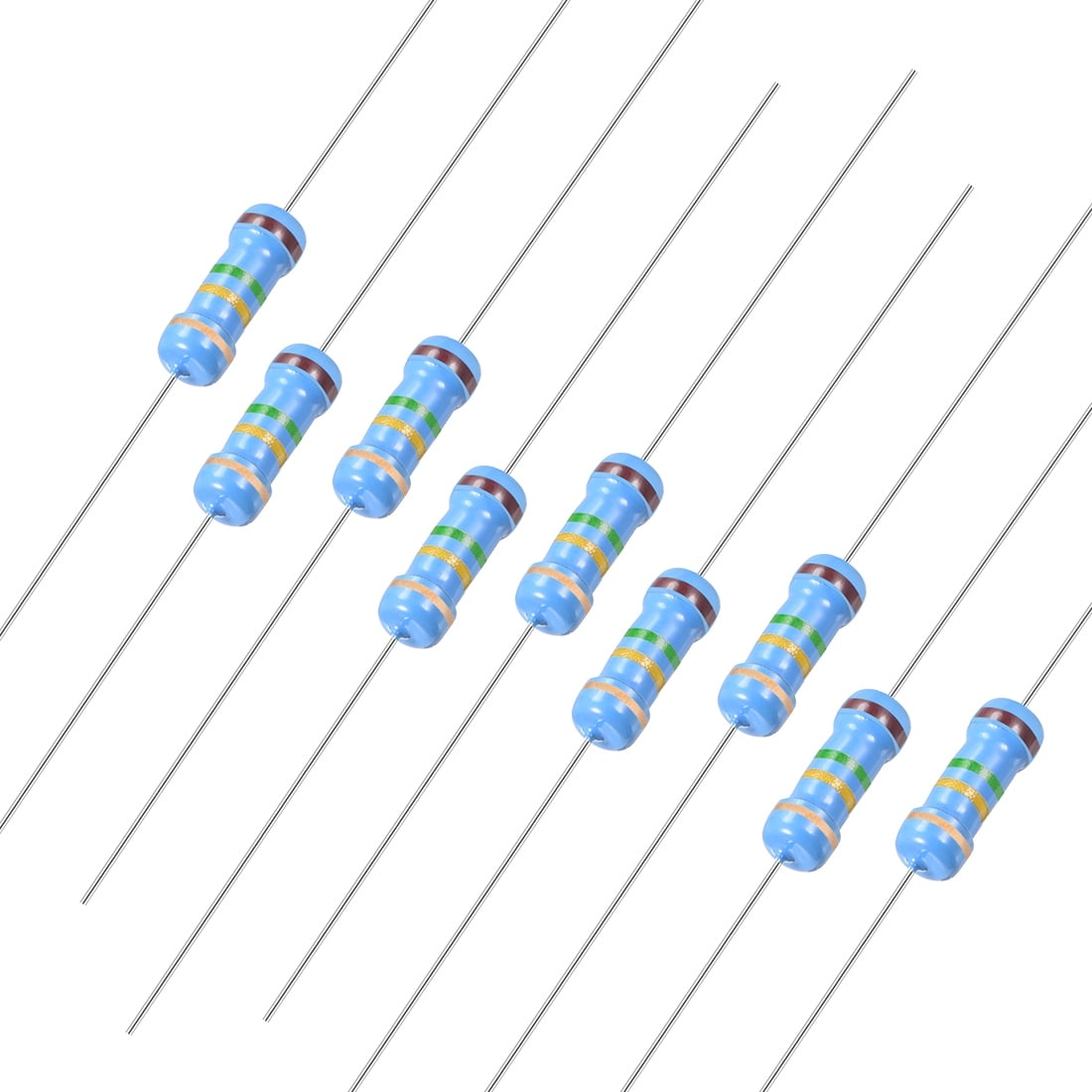 150pcs 2W Carbon Film Resistors Kit Tol 5/% 0.1 Ohm to 750 Ohm 30Values