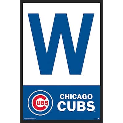 Chicago Cubs - W Framed Art Poster - 24 x 36 Inch