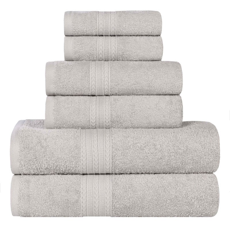 Eco-Friendly Sustainable Cotton 6-Piece Bathroom Towel Set