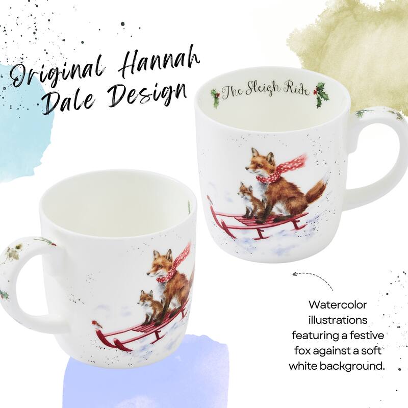 Royal Worcester Holiday Wrendale Designs 14 oz Mug