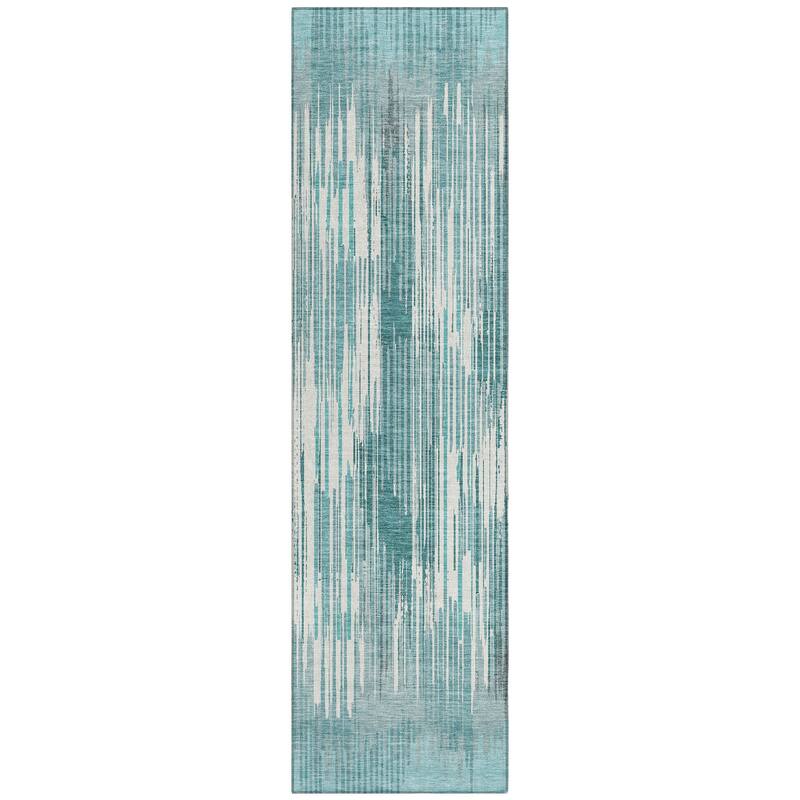 Machine Washable Indoor/ Outdoor Chantille Ombre Abstract Rug