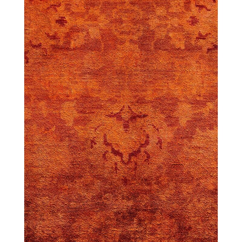 Vibrance, One-of-a-Kind Hand-Knotted Area Rug - Brown, 6' 1" x 9' 4" - 6' 1" x 9' 4"