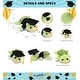 preview thumbnail 2 of 4, DolliBu Large Green Sea Turtle Graduation Plush Toy with Gown and Cap - 11 inches