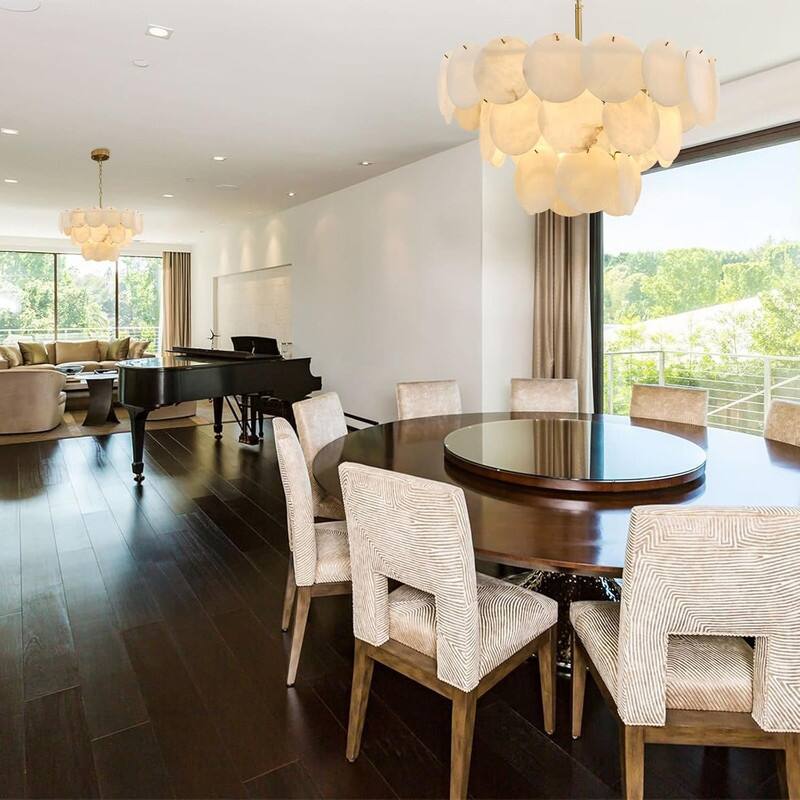 KAYLA Modern Natural Marble Living Room Chandeliers