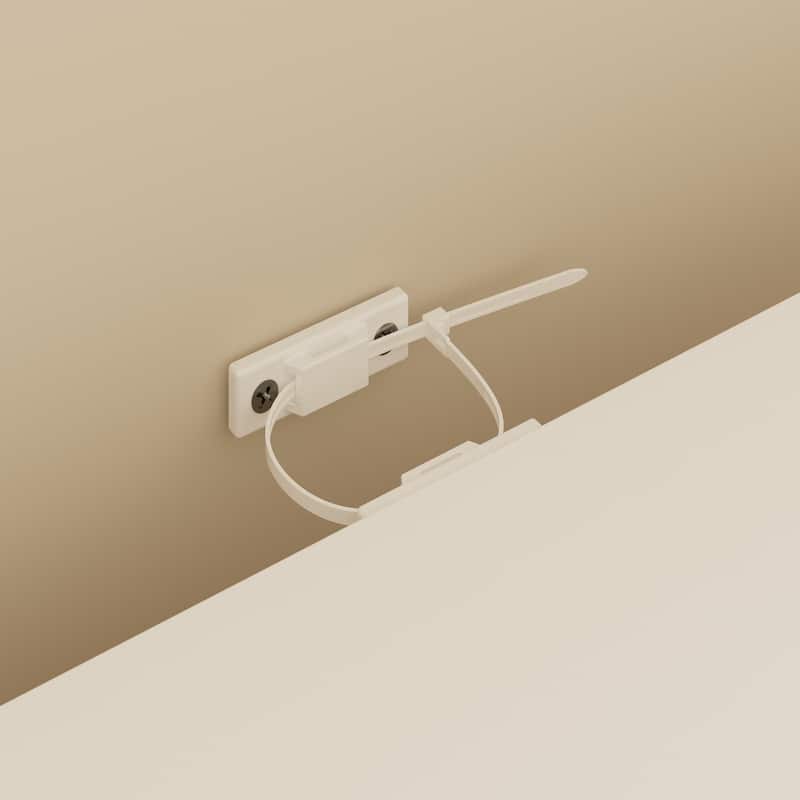 102.4" Large 6-Door Bookshelf w/Drawers Solid Pine Top Display Bookcase Bronze Handles White Storage Cabinet