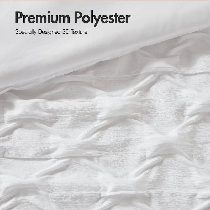 Chelsea Square Bailey Diamond Pucker Woven Comforter Set
