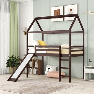 Solid Wood Loft Bed With Desk & Writing Board – Full Size, With Storage Drawers, For Kids & Teens