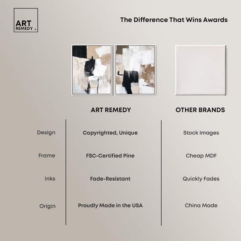 Endless Contrast Canvas Set of 2 by Art Remedy