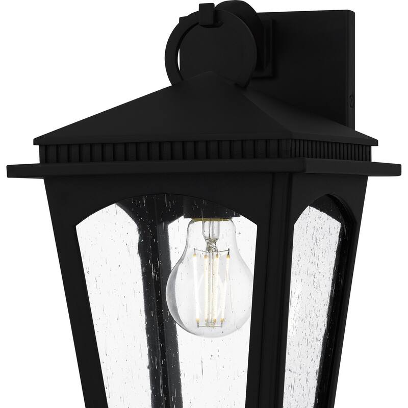 Earth Black Outdoor Wall Lantern from the Huck Collection