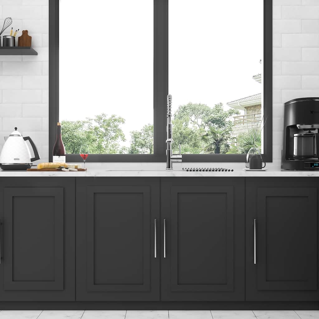 32 Inch Undermount Double Bowl 16 Gauge Stainless Steel Kitchen Sink in Brushed Nickel - 32'' x 18'' x 9''