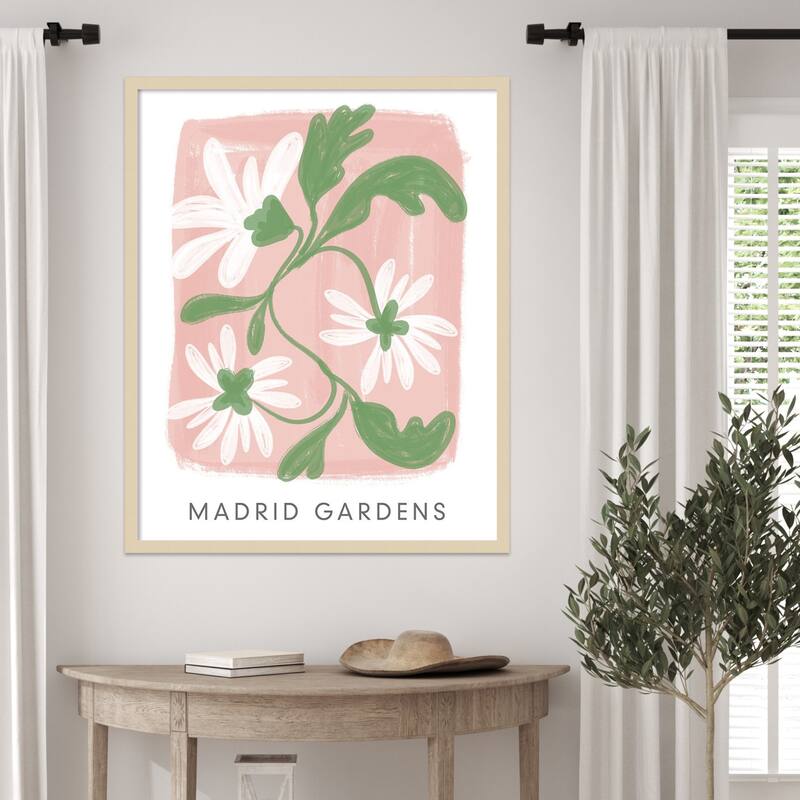 Madrid Gardens by Lucille Price Wood Framed Wall Art Print