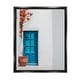 preview thumbnail 1 of 21, Stupell Blue Door in Greece Framed Floater Canvas Wall Art Design by Erin Marie 17 x 21 - Black