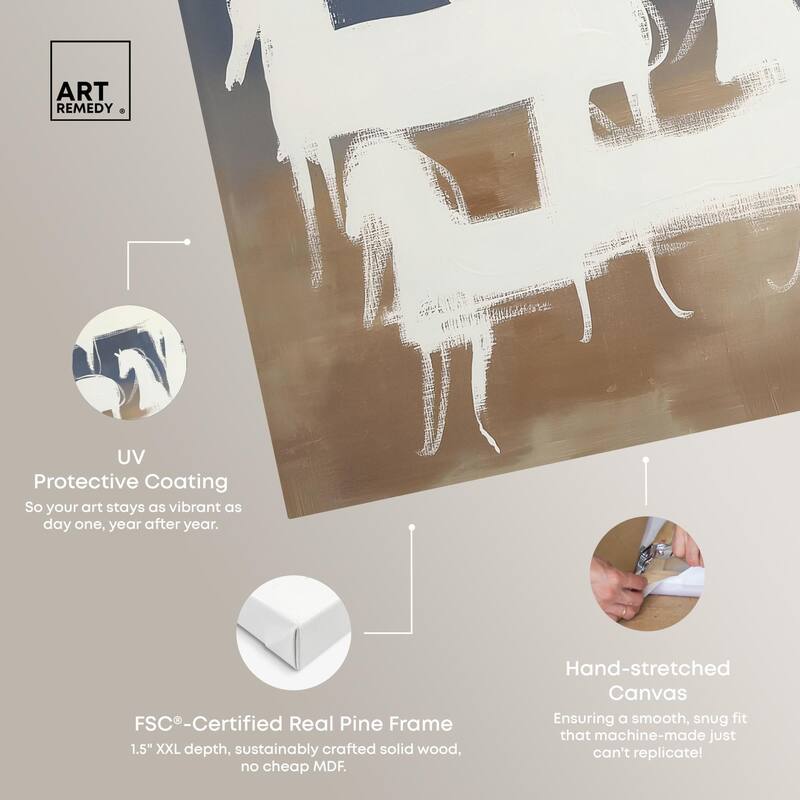 Phantom Herd Canvas by Art Remedy, Gallery Wrapped