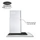 preview thumbnail 8 of 11, Cosmo 30 in. Ducted Wall Mount Range Hood with 380 CFM, 3 Fan Speeds