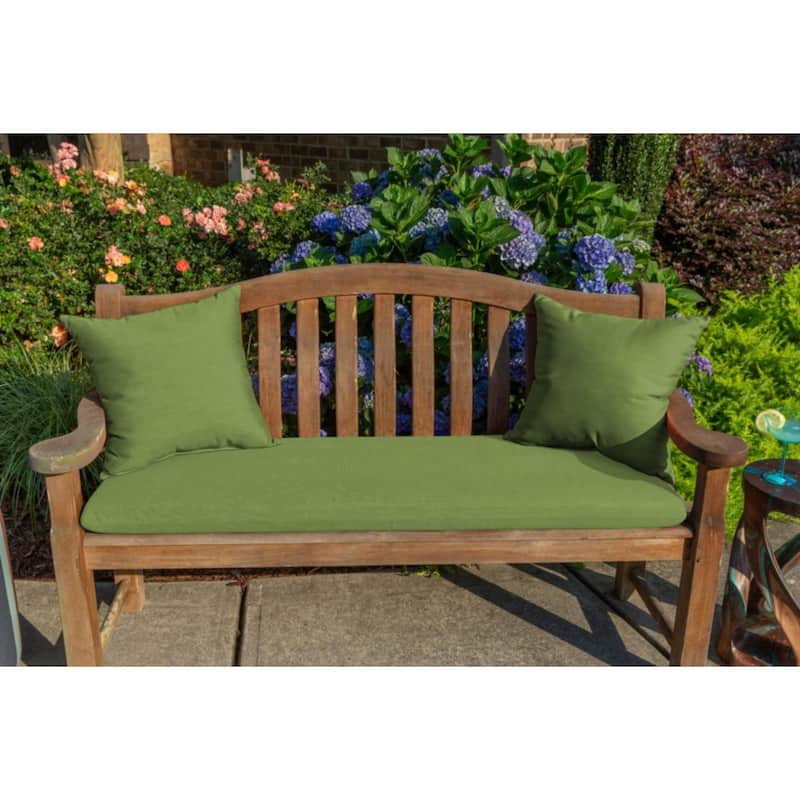 Sunbrella Solid Fabric 1-Piece Indoor/Outdoor Square Throw Pillow, 18"W x 18"L