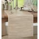 Nubby Table Runner With Shimmering Woven Design - 14"x108" - Natural