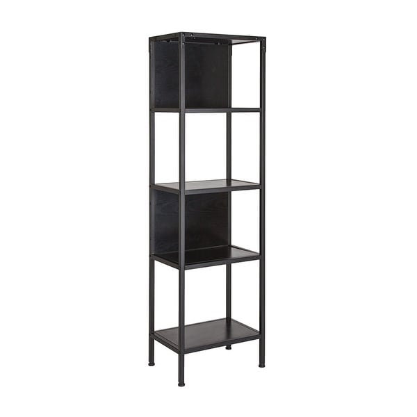 Offex Industrial Style Bookshelf Unit in Dark Ash Laminate Finish