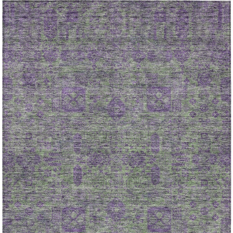 HomeRoots Oriental Transitional Rectangle Outdoor Rug