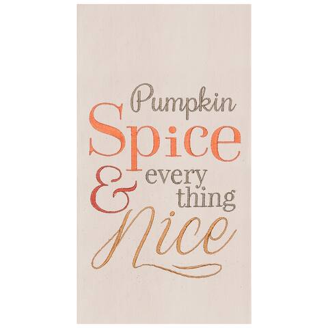Pumpkin Spice Flour Sack Cotton Kitchen Towel